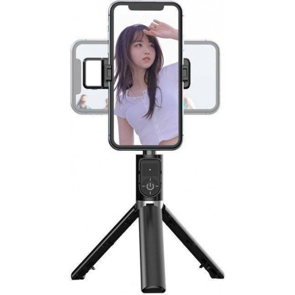 Proda PD-P70S Selfie Stick Τρίποδο Κινητού Μαύρο